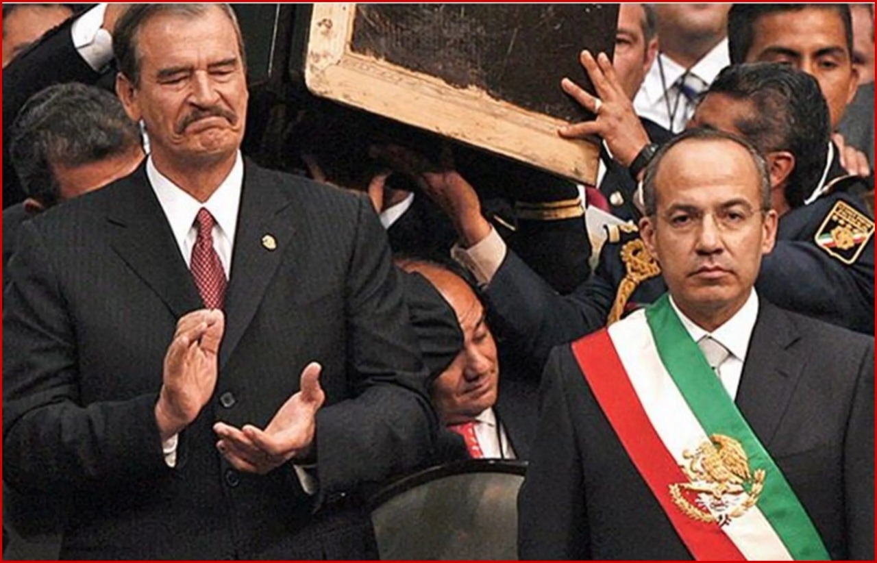 Felipe Calderón y Vicente Fox Quezada en 2006.  