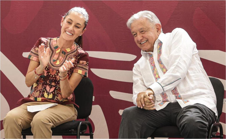 Andrés Manuel López Obrador, Presidente de México y Dra. Claudia Sheinbaum Pardo, Presidenta Electa