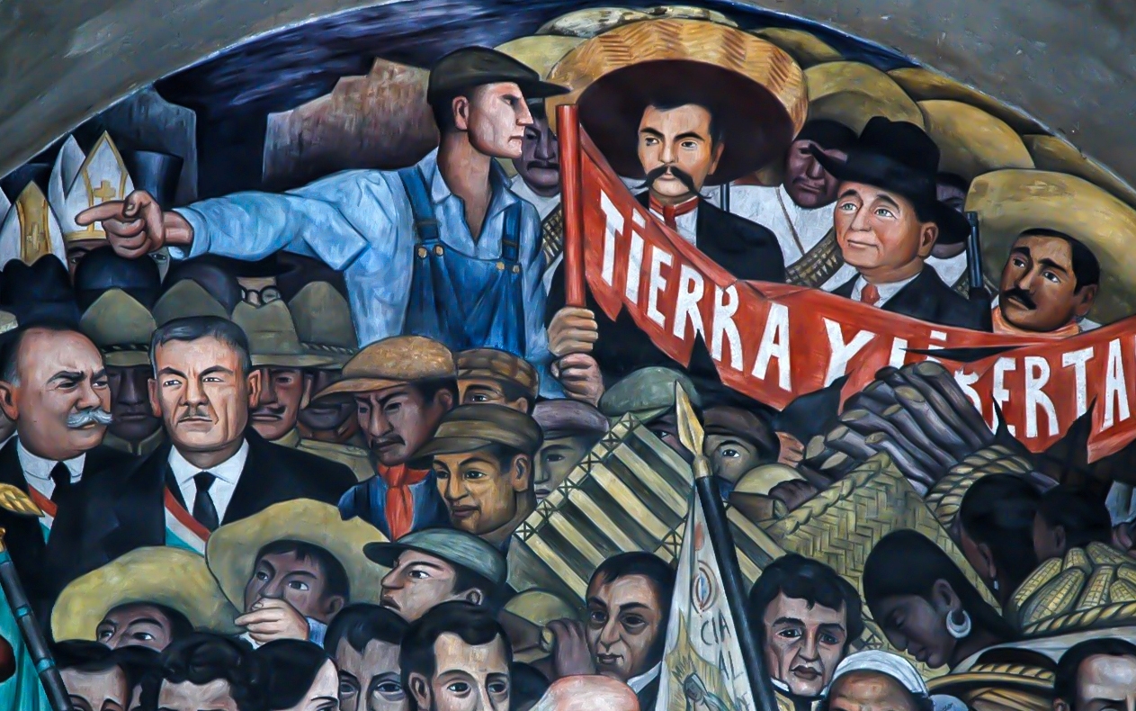 Mural de la Revolución Mexicana por el pintor Diego Rivera