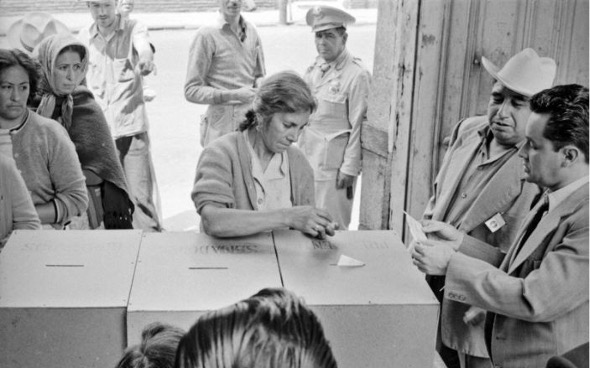 17 de octubre de 1953, institucionalización del voto femenino en México