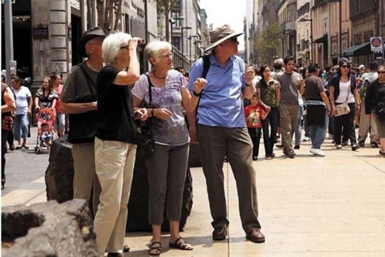 Turistas en CDMX